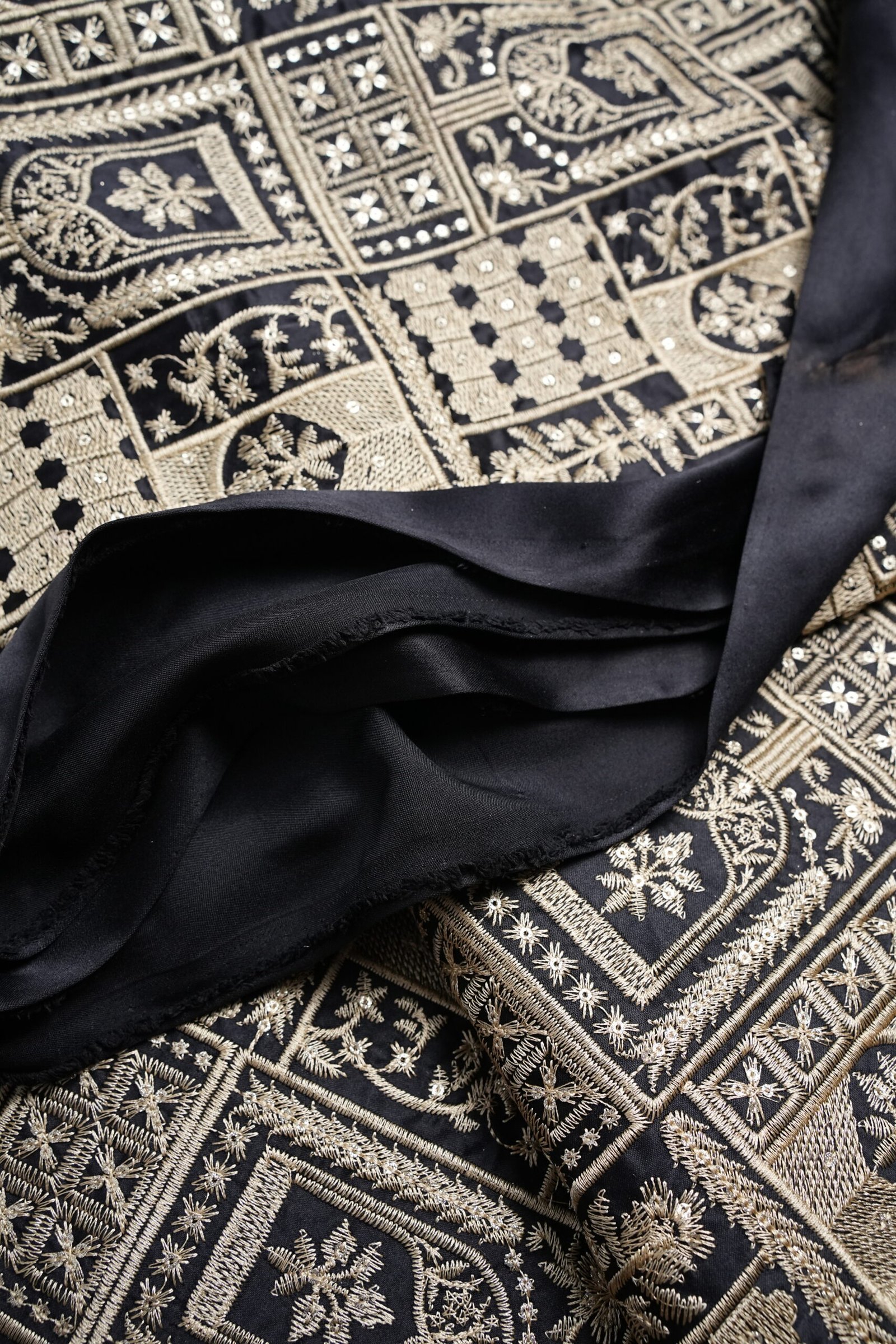 Embrioded Mahsoori fabric with Sequence
