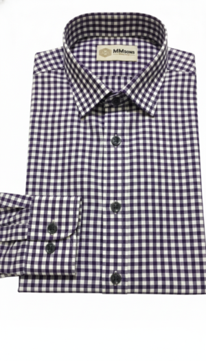 Micro Checkered 100% Cotton Shirt