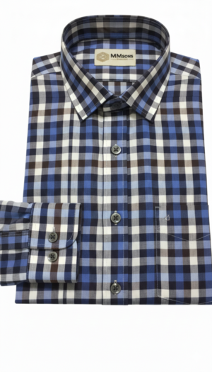 Checkered 100% Cotton Shirt