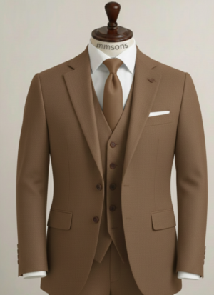 Brown Three Piece Suit