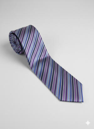 Men's Premium Silk-Touch Striped Tie