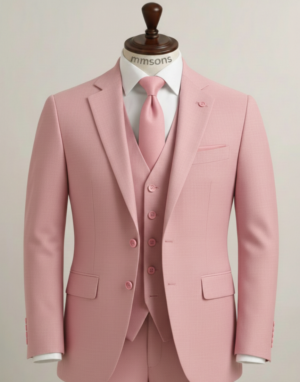 Baby Pink Three Piece Suit