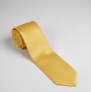 Bright Gold Satin Silk Tie
