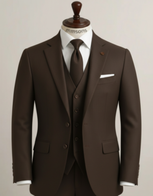 Chocolate Brown Three Piece Suit