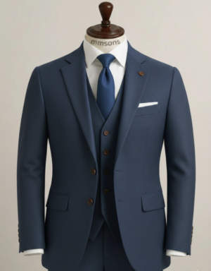 Dark Blue Three Piece Suit