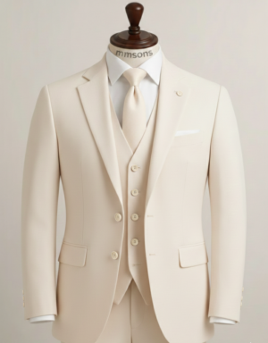 Off white Three Piece Suit