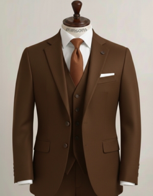 Coffee Brown Three Piece Suit