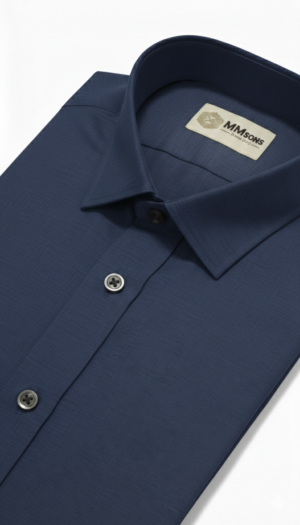 Satan Navy Blue Shirt Formal